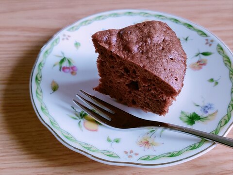 ケーキ型不要♪レンジで時短☆ふわふわチョコケーキ